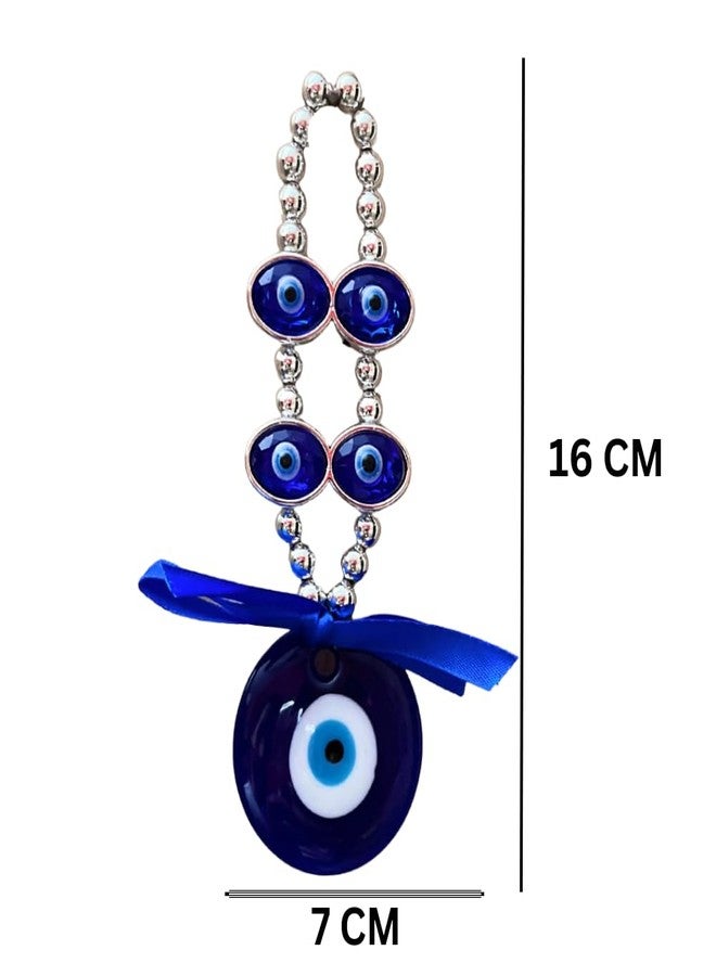 GJ Blue Eyes Evil Eye Hanging for Home & Car | for Good Luck & Prosperity - Blue - Image 2